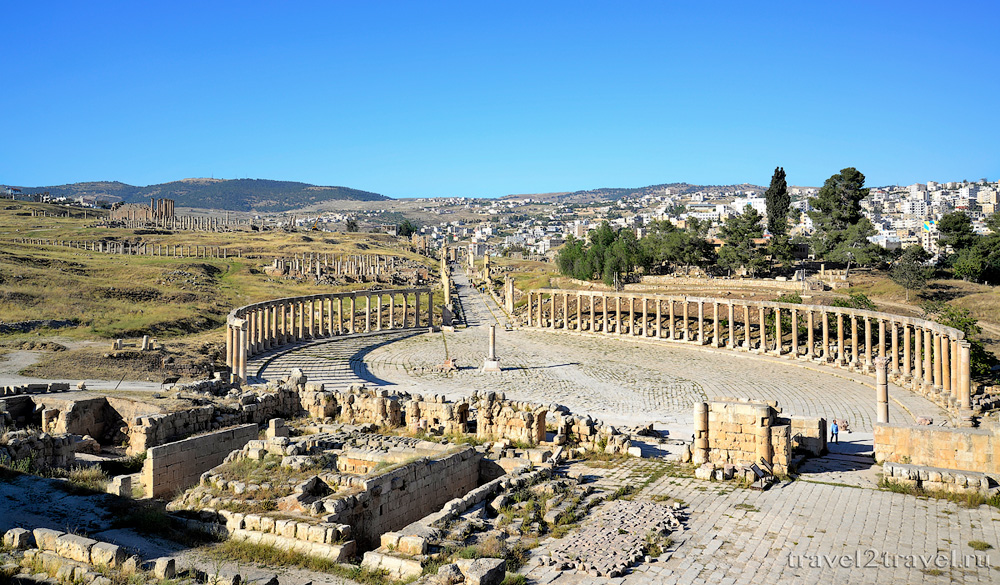 Овальная площадь Джераш (Jerash) формум